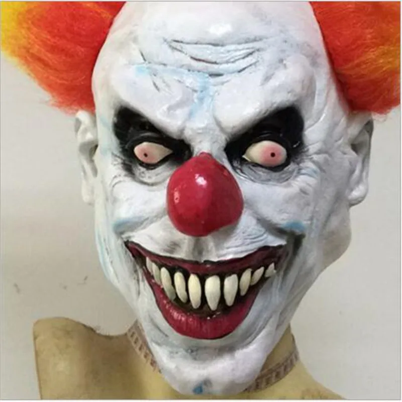 Funny Halloween Party Cosplay Evil Circus Clown Mask Pennywise Halloween Horror Party Funny Clown Fancy Dress Costume Accesso