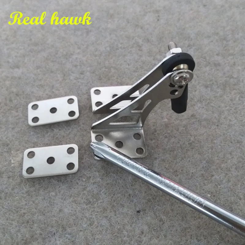 

4pair H33*W30*12mm TOC Metal steel rudder Angle rocker arm for RC airplane parts/accessories