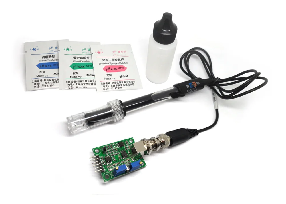 

PH value detection acquisition sensor module liquid power of hydrogen Ph sensor module PH test suite