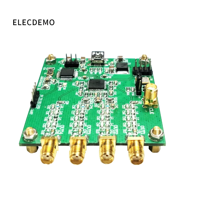 AD9959 module RF Signal Generator Four Channel DDS Module AT Instruction Serial Output Sweep Frequency AM Signal-Generator