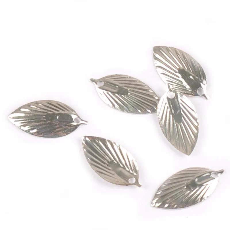 50 sztuk 18x8mm metalowe rzemiosła filigran okłady liście złącza upiększeń dla Scrapbooking Home Decor DIY akcesoria yk0747
