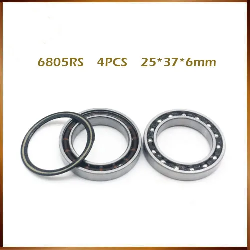 

6805 Bearing (4 Pcs) 25*37*6mm 25376rs 6805RD Dedicated Bike Bottom Bracket Bearings 6805 RD MR25376RS