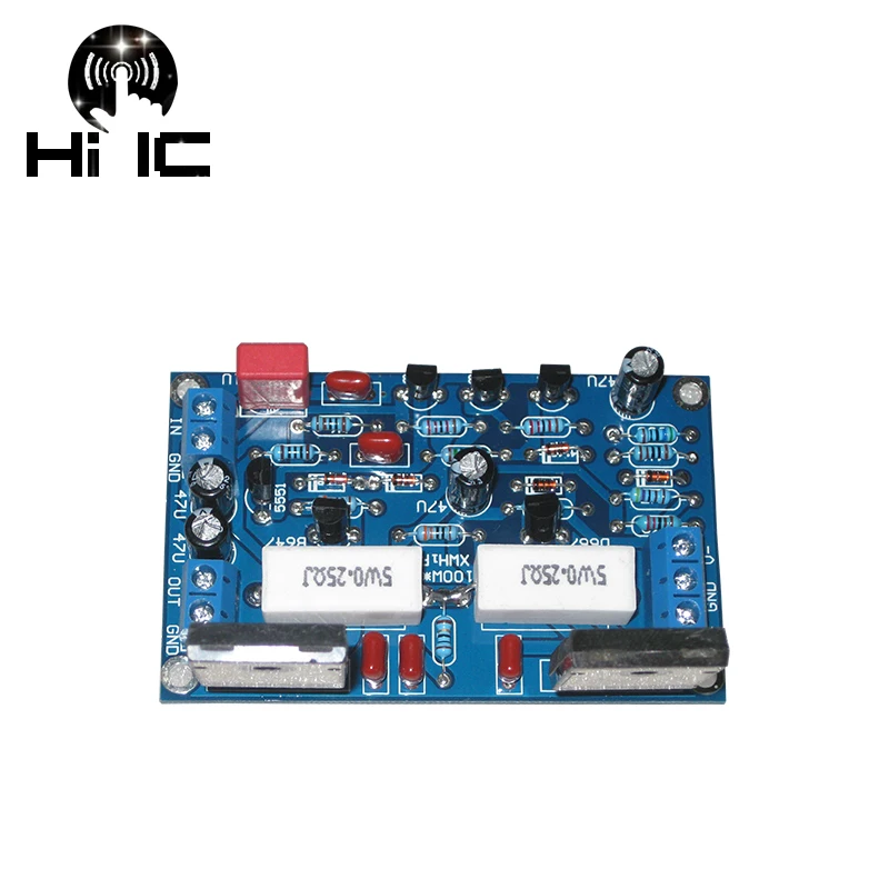 Оливковый двойной DC 35 В 2SC5200 + 2SA1943 моноканальный бесшумный HIFI аудиоусилитель плата 100 Вт