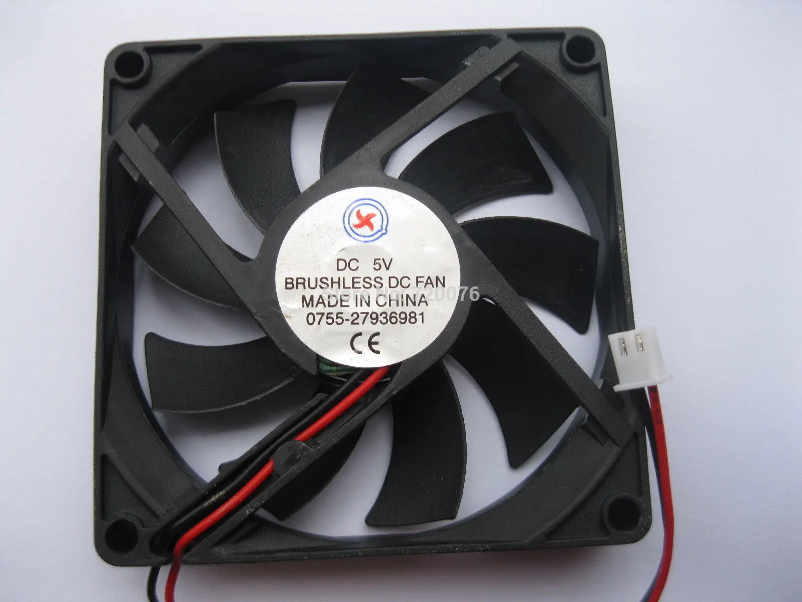 

2 pcs Brushless DC Cooling Fan 9 Blade 5V 8015S 2 Wire