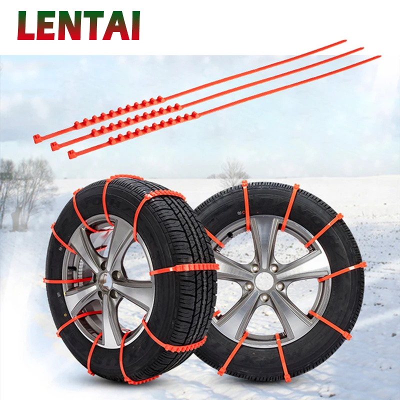 

LENTAI Car Mini Plastic Winter Tyres wheels Snow Chains For Volvo Renault Opel Nissan Volkswagen VW Polo Passat B6 B5 Golf 4 5