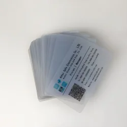 20pcs For Epson or Canon inkjet printers Printable inkjet transparent plastic blank pvc card name card business card