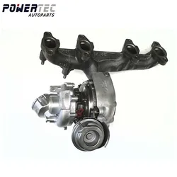 For VW Golf V Passat B6 Jetta V Caddy Eos 2.0 TDI BMP BMM BVD 140 HP - NEW Complete turbocharger 03G253014N turbine 765261 Turbo