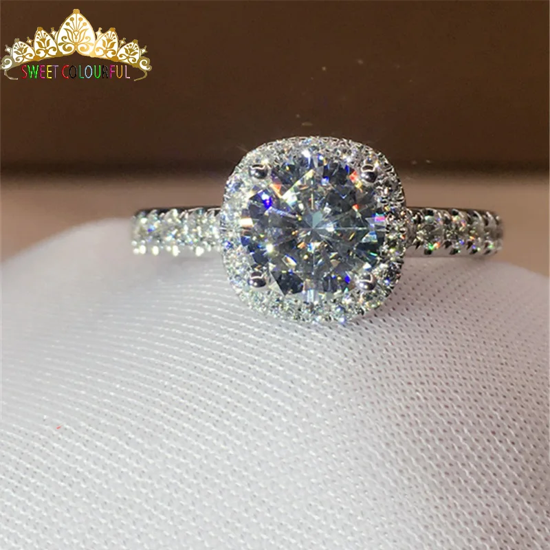 

100% 18K 750Au Gold ring composition Moissanite Diamond Ring D color VVS With national certificate MO-00107-02