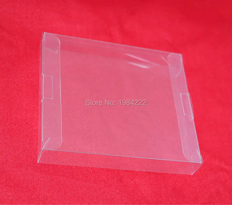 10 unids/lote funda protectora de tarjeta de juego PET de plástico transparente para reemplazo de cajas de juego de cartuchos NES