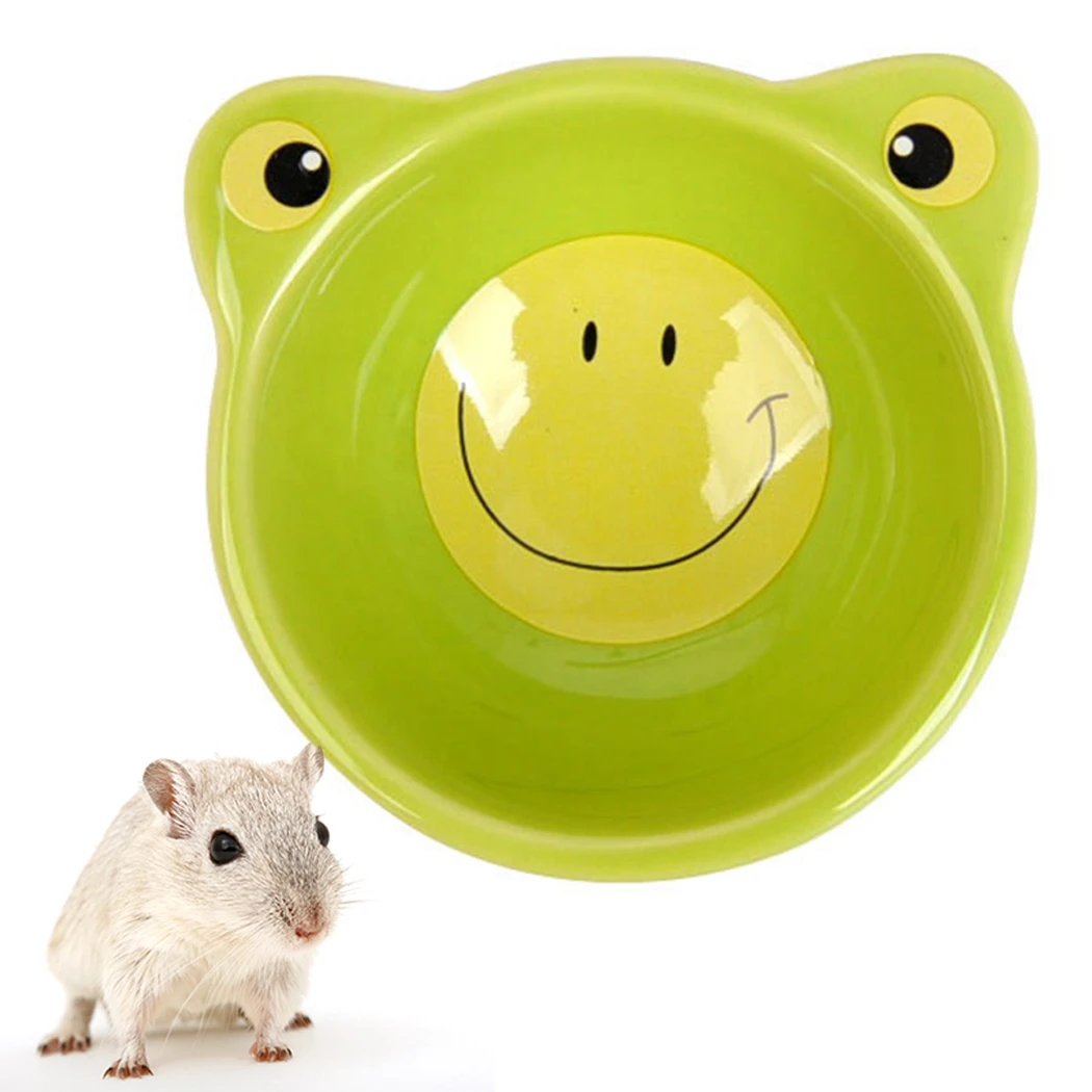 Cute Pet Feeder Feeding Bowl Hamster Bowl Rabbit Chinchilla Guinea Pig Hamster Food Bowl Porcelain Bowl Small Hamster Food Box