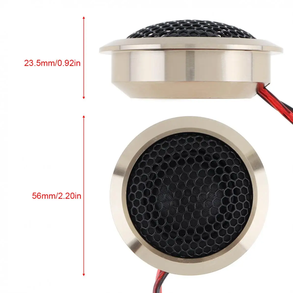 2PCS 1.5 Inch 12V 150W  Q25 Aluminum Alloy  High Efficiency Mini Car Dome Tweeter Speakers for Car Audio System