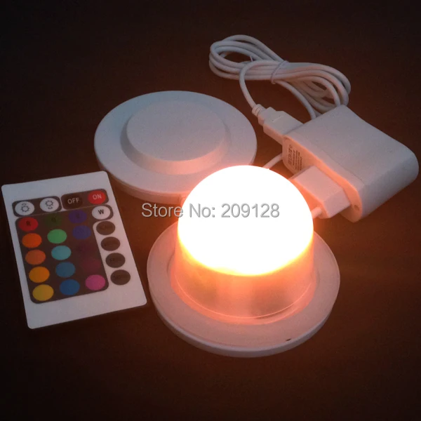 

outdoor or indoor waterproof rechargeable rgb ip68 led lighting bulbs inside furniture