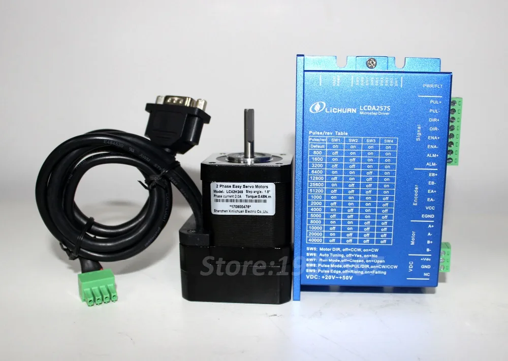 Imagem -02 - Lichuan-motor de Passo com Fases nm Nema 17 Controle de Loop Fechado Lc42h250 Servo Drive Cnc