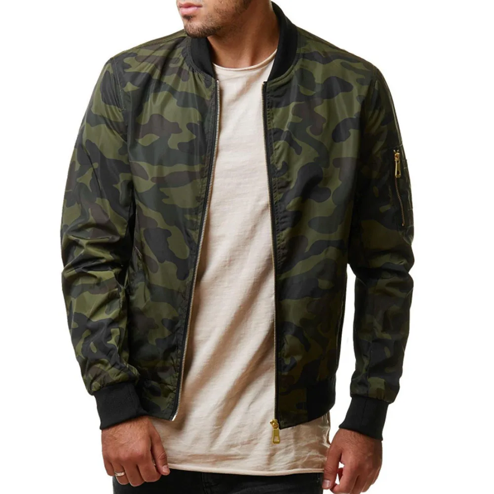 

2024 Autumn Casual Men's Camo Jacket Military Jacket Camouflage Jacket Men Coats Male Outerwear Overcoat Plus Size 4XL