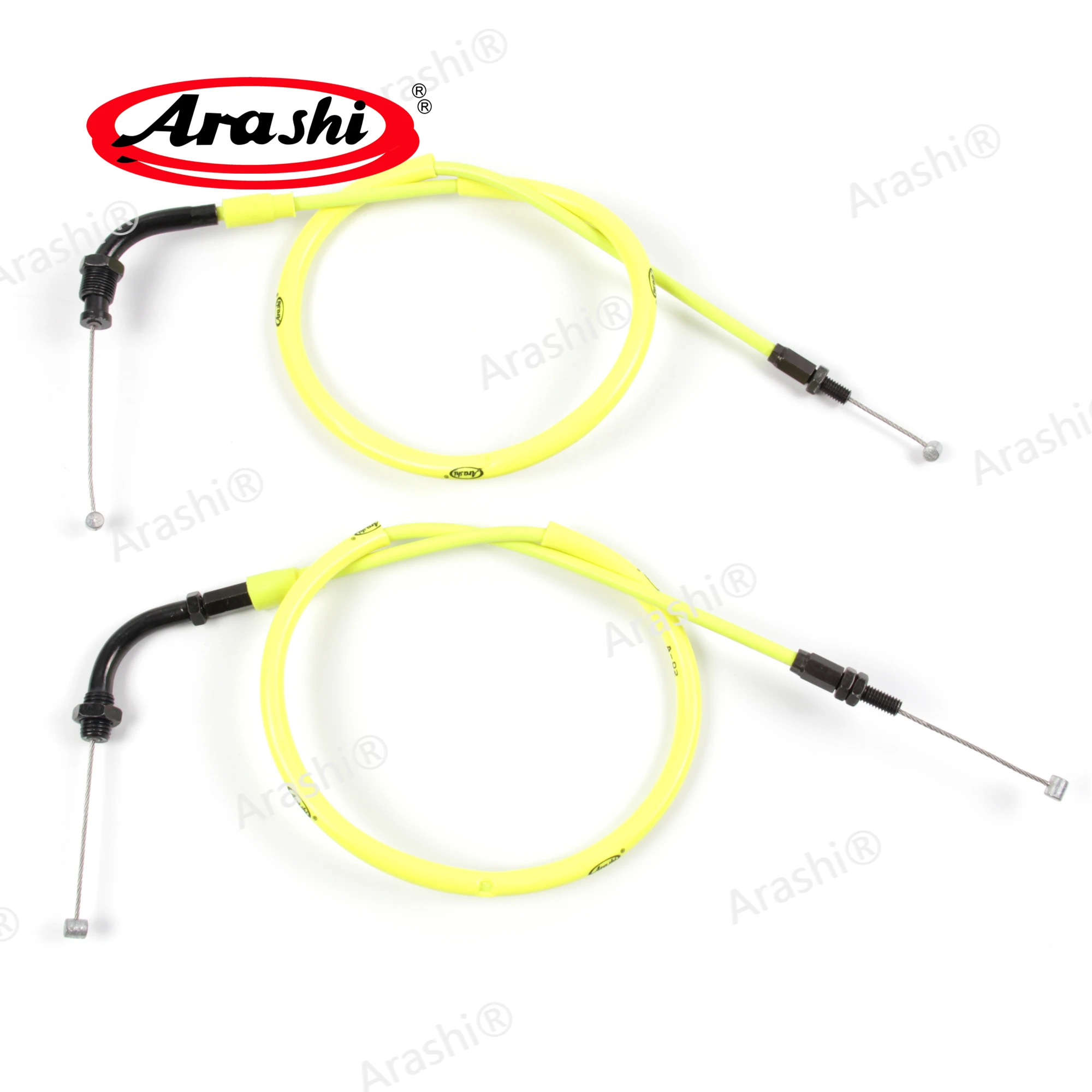 Arashi 1 Set Throttle Clutch Cable Steel Wires For HONDA CBR600RR 2007 - 2023 2008 2009 2010 2011 2012 2013 CBR 600 RR CBR600