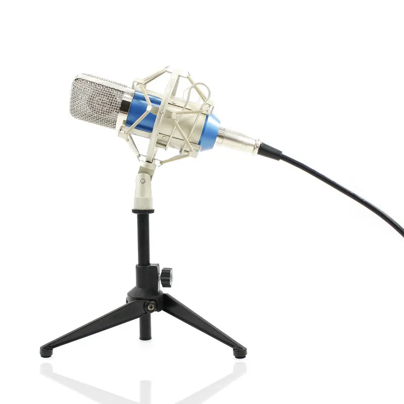 BM-700 Condenser KTV Microphone BM700 Cardioid Pro Audio Studio Vocal Recording Mic KTV Karaoke With  Metal Tripod