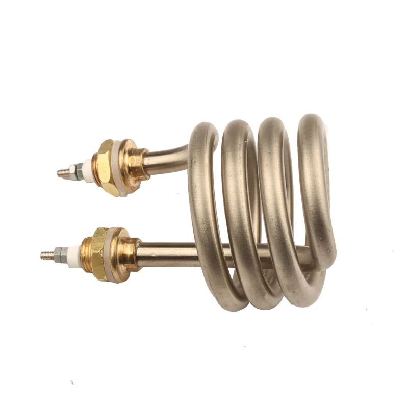 10mm 2500W Immersion Heater Element - Electrical Heat Pipe for Distilled Water Mechanical Spiral Stainless Steel