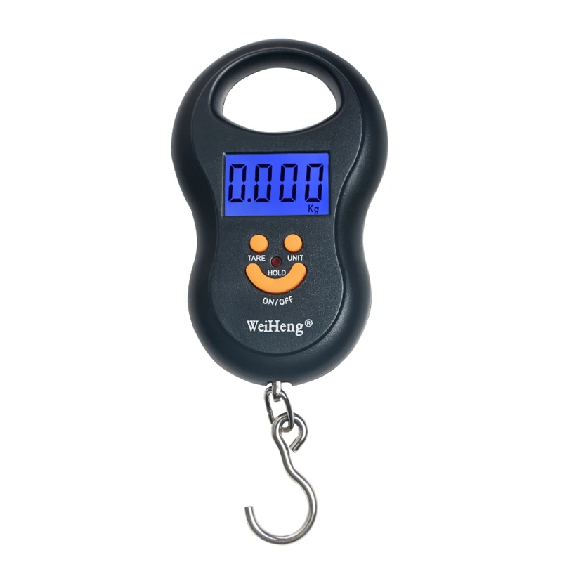 Weiheng 50kg10g Digital Hanging Scales Mini Pocket Luggage Electronic Fishing Hook Scale kitchen Balance Weight Cooking Tools