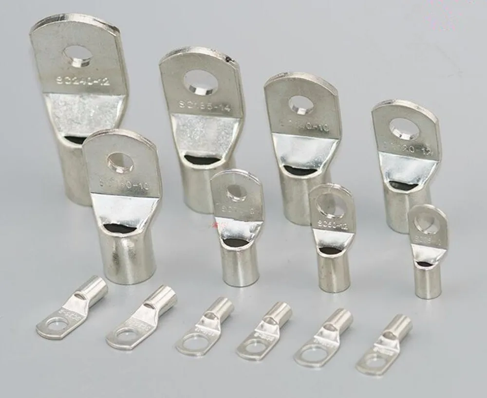 SC25-6, SC25-8, SC25-10, SC25-12 – Najlepsze końcówki miedziane z ołowiem do przewodów 25 mm² w zestawie 50 sztuk