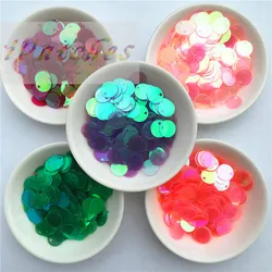 240pcs 10mm Round Sequins Transparent Sequin Lady Clothing Diy Accessories Stage Costume Jewelry Making Pendant For Crafts