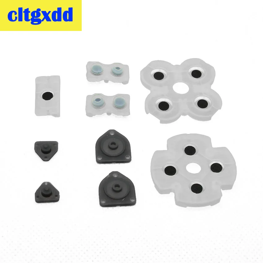 1 комплект для JDS 001 011 020 030 040 050 JDM 055 L1 R1 L2 R2, набор резиновых регулируемых кнопок для PS4, проводящая резиновая прокладка