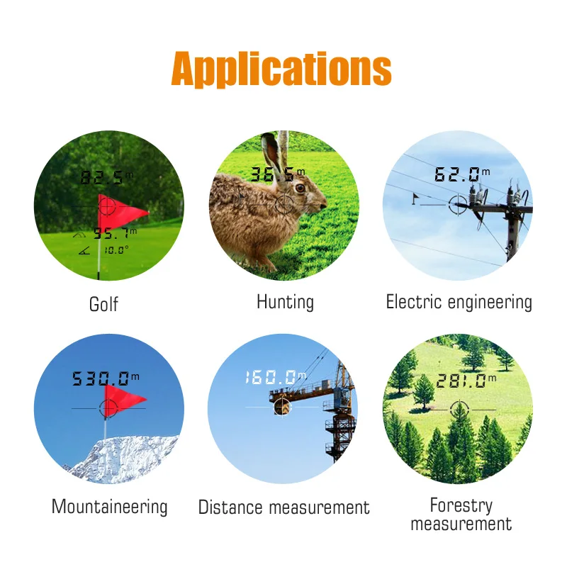 MiLESEEY PF210 Kính Thiên Văn Đo Xa Cho Săn Bắn Golf Đo Xa Laser 600M Đo Khoảng Cách