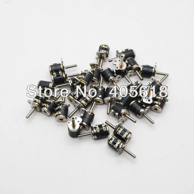 20PCS 4 Wire 2 Phase Mimi stepper motor micro stepper motor D6xH7mm with a small division bar