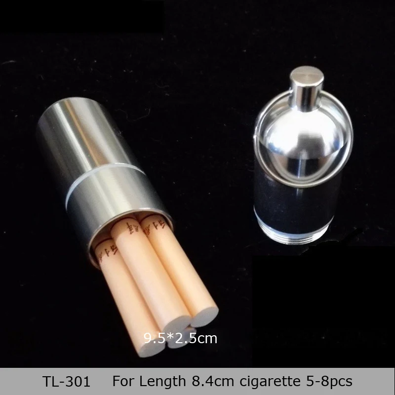 Portable Cigarette Box Anti-Pressure Waterproof Multifunctional Tobacco Tank Metal Ashtray Storage Bottle Toothpick Bottle