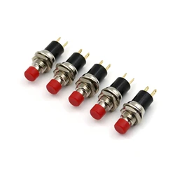 5Pcs PB05A 7mm ON-OFF 2Pin Latching Self-Locking SPST Normally Open Mini Push Button Switch