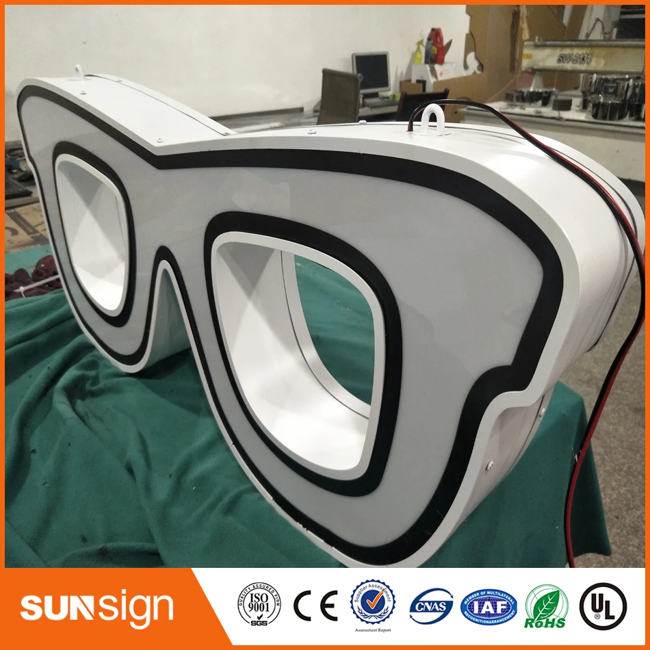 Nieuwe Ontwerp Custom Outdoor Wall Mount Led Light Box Teken