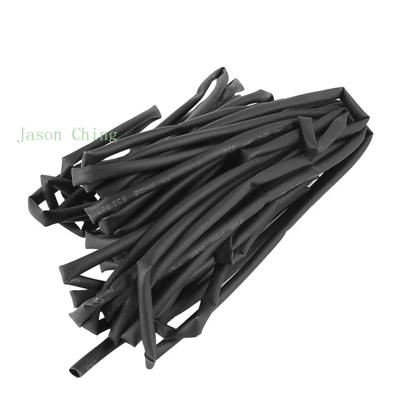 3mm Dia. Diameter Heat Shrinkable Tube Shrink Tubing 10M 32.8FT Black Color