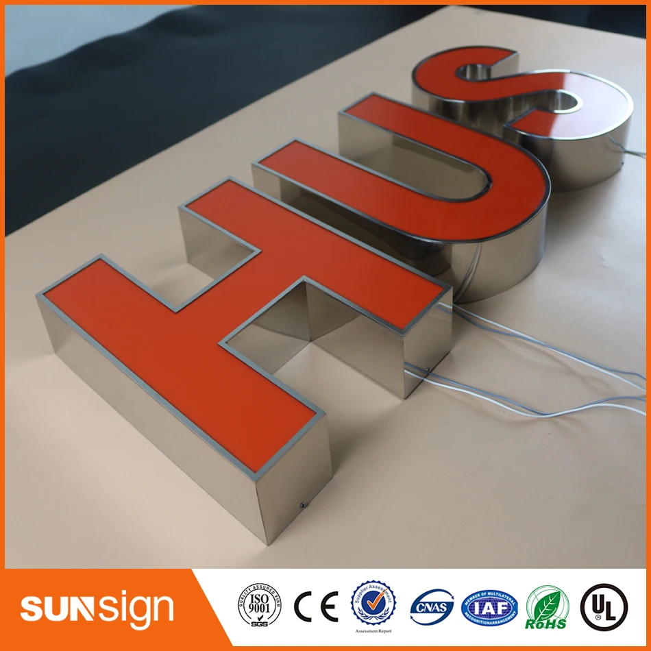 Elektronische Teken Rvs Light Kanaal Brief