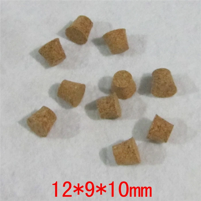 12x9x10mm mini Test Tube Glass Bottle Stoppers Small Soft Stop Corks