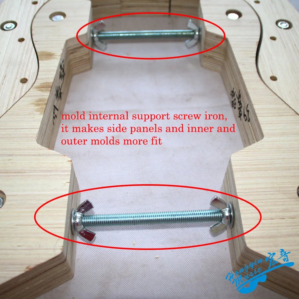 Hauser 39inch Classical Guitar Making Assembly Mold Dual-use Type Guitar Making Molds Composite Board Wood Iron 60mm Thickness