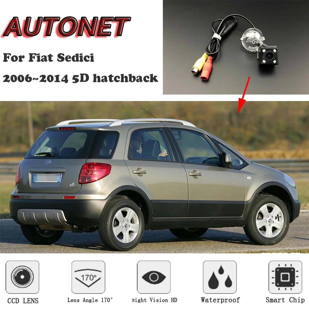 

AUTONET Backup Rear View camera For Fiat Sedici 2006~2014 5D hatchback Night Vision/license plate camera/parking Camera