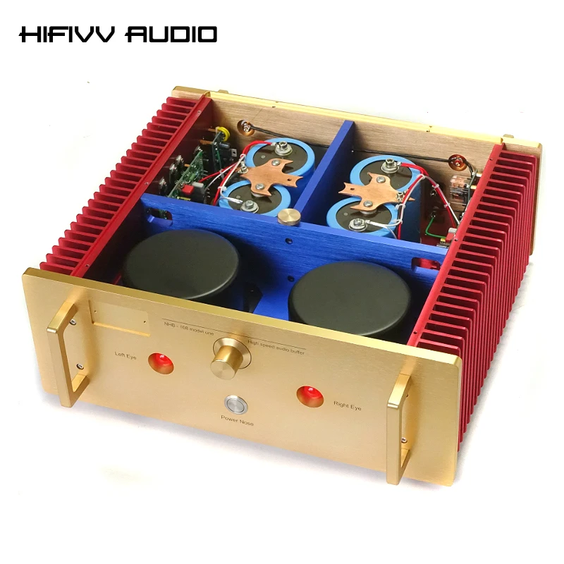 

High quality Nozzle NHB 108 class A stereo Amplifier No Negative Feedback Circuit High End Audio Solid 2.0CH Amp 140W*2 8ohm