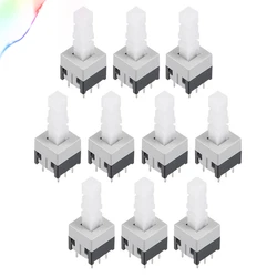 8.5x8.5x22mm PCB DIP Tact Tactile Push Button Switch Latching 6 Pin 10PCS