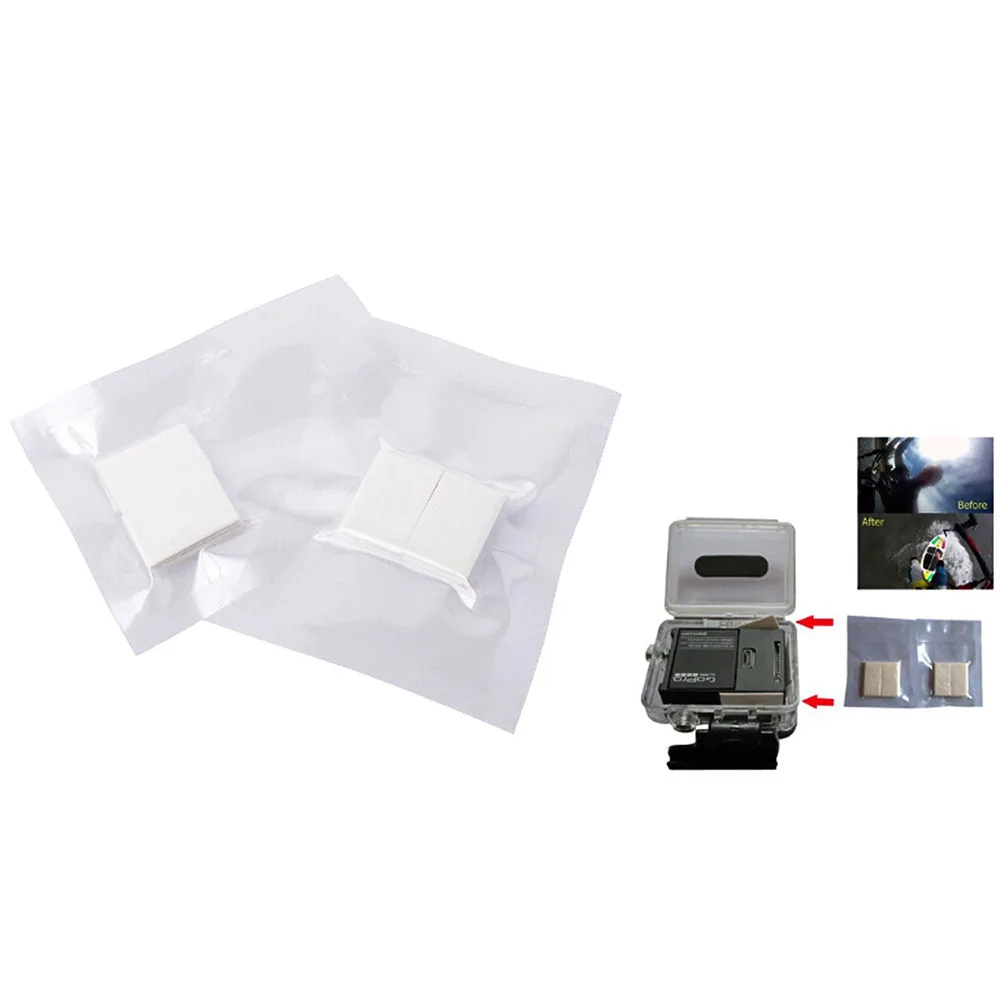 60pcs/lot Anti-Fog Inserts Anti Fog Recycle Drying Inserts for Gopro Hero 10 9 8 7 6 5 4 3+ 3 SJCAM for Xiaomi yi Action Camera