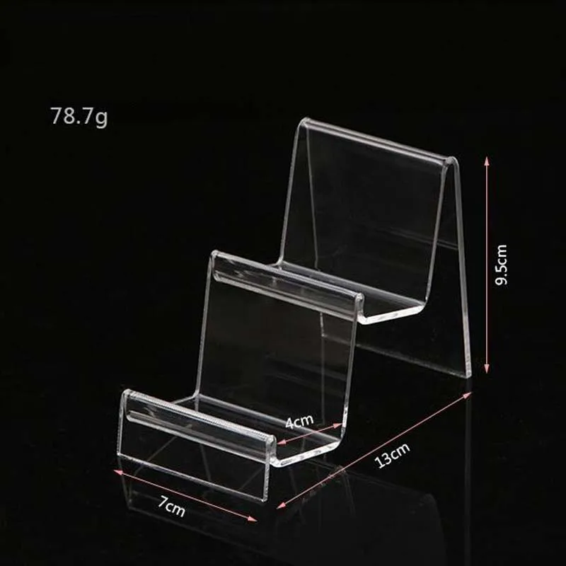 Hot Acrylic Transparent Display Shelf Mobile book Wallet Glasses Rack Multilayers Cellphone Jewellery Display  Stand Packaging