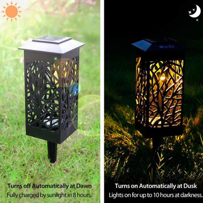 

LED hollow solar light Solar Lawn Lights Outdoor Waterproof Led Lawn Insertion Light Landscape Garden lamp for Villa Yard Path