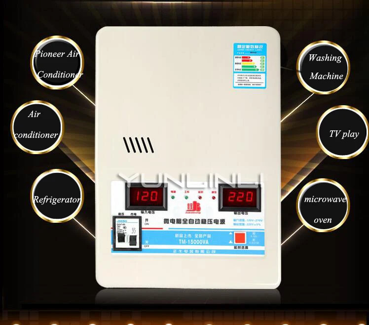 15KVa Voltage Stabilizer With Input Voltage 120V-270V andOutput 220V Household Automatic Stabilized Power Supply Tool