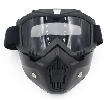 Hot Sales Modular Mask Detachable Goggles And Mouth Filter Perfect for Open Face Motorcycle Half Helmet or Vintage Helmets