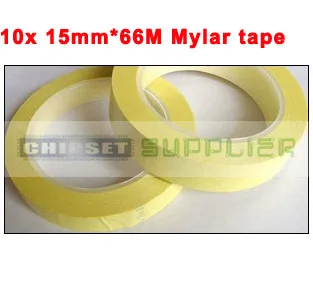 

10 rolls 15mm*66M*0.06mm Insulate Mylar Tape High Temperature Resistant, Flame Retardation for Transformer Motor Capacitor