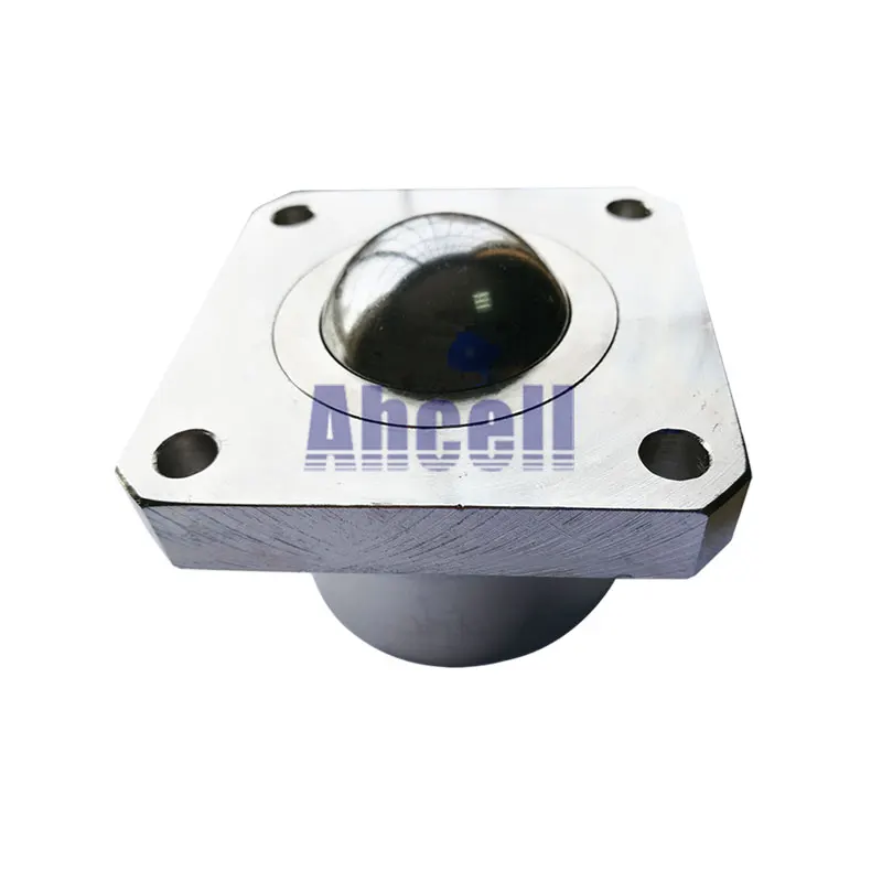 

SI-25 200kg capacity machined solid steel ball bearing roller caster SI25 Heavy Duty Flanged Aircraft cargo Ball transfer unit