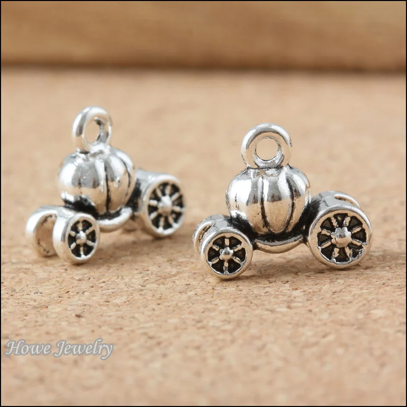 

40pcs Vintage Pumpkin Carriage car Charms Pendant Ancient Fit Bracelets Necklace DIY Metal Jewelry B139