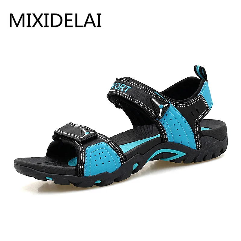 MIXIDELAI-Sandales d\'extérieur pour hommes, chaussures de plage décontractées, respirantes, grande taille 35-46, été