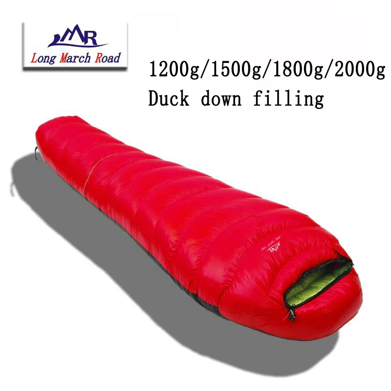 Lmr Ultralight Can Be Spliced Filling 1200g/1500g/1800g/2000g White Duck Down Camping Sleeping Bag