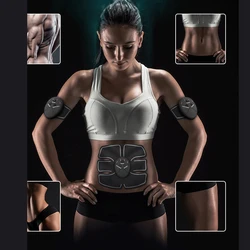 Fitness Abdominal Muscle Trainer Smart Stimulator Training Gear Abdominal Exerciser Toning Belt Battery Abs Fit High Quality