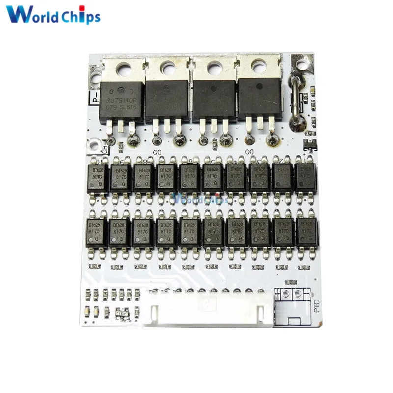 Battery Protection BMS PCB Board For 10 Packs 10S 36V Li-ion Lithium Cell Max 40A With Balance 53X63MM Electronic Circuit Board