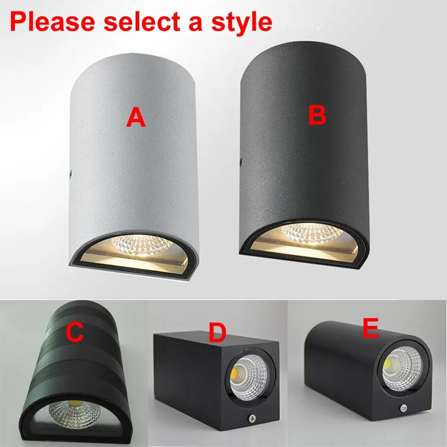 

Waterproof LED Wall Lamp 2x7W 14W Up and Down LED Corridor Light Indoor or Outdoor Lighting Dimmable 10pcs